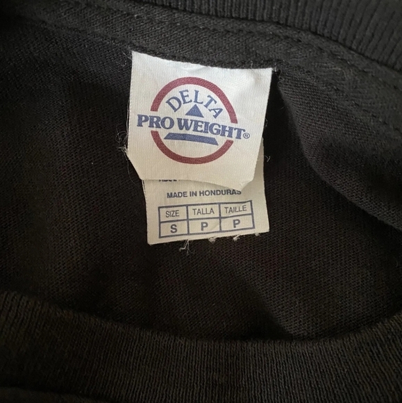 Delta Pro Weight T-Shirt Women’s Size Small Pug Black Junior’s Graphic Tee - Picture 6 of 7